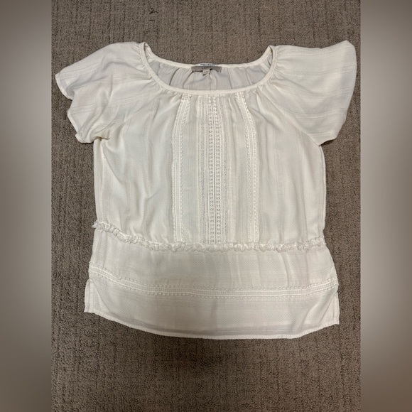 LOFT Tops - LOFT Cream Blouse with Delicate Detailing